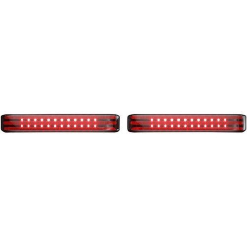 Custom Dynamics Saddlebag Lights - SS8 - Black/Smoke | PB-SB-SS8-BS