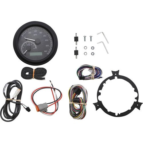 Dakota Digital Mxv Series Analog Gauge System - Black/Gray/Black | MVX-2002-KG-K