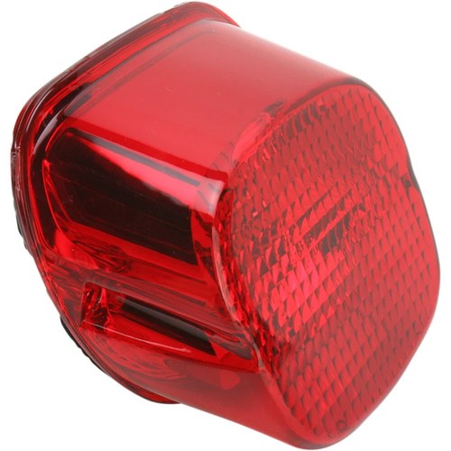 Drag Specialties Taillight Lens - Bottom Tag Window - Red | 12-0411D