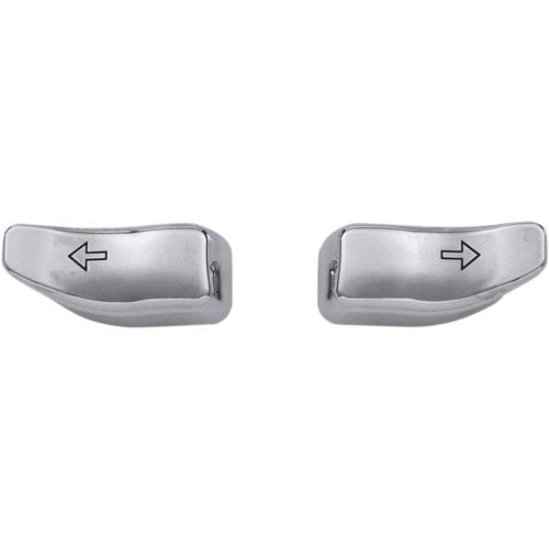Drag Specialties Turn Signal Switch Extension Caps - '14-'19 - Chrome | 77679CH3