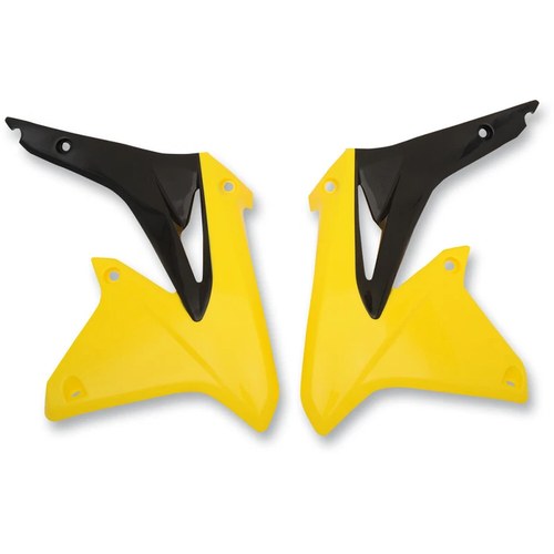 Cycra PowerFlow Shrouds for Suzuki - Yellow | 1CYC-1869-55