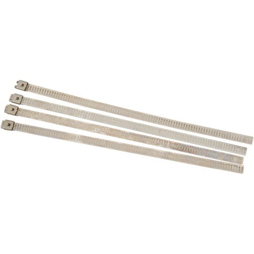 Cycle Performance Exhaust Wrap Clamps - Silver - 4 Pack | CPP/9076