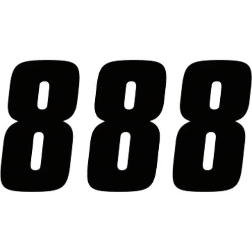 Factory Effex FX Factory Number 8 - Black - 6" | 08-90048