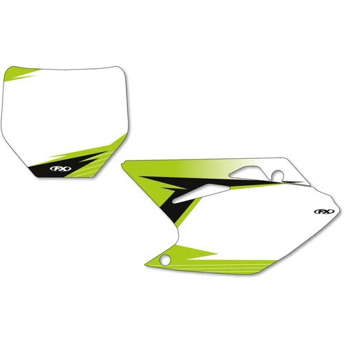 Factory Effex Graphic Number Plates - White - KX450F | 19-64140