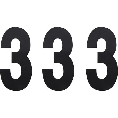 Factory Effex FX Number 3 - Black - 6" | 02-4453