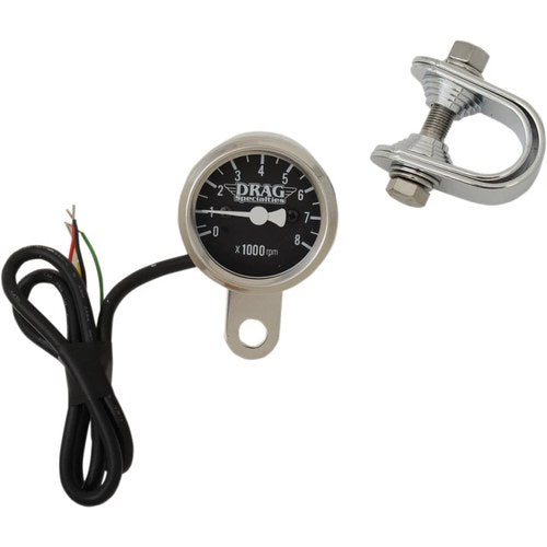 Drag Specialties 1-7/8" Electronic Mini Tachometer - LED | 21-6962NUDS