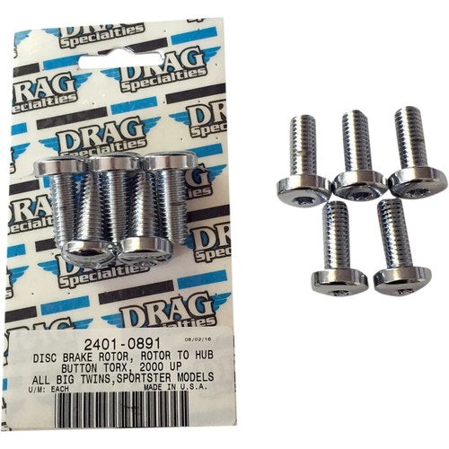 Drag Specialties Kit Rotor to Hub Rear Chrome | MK772