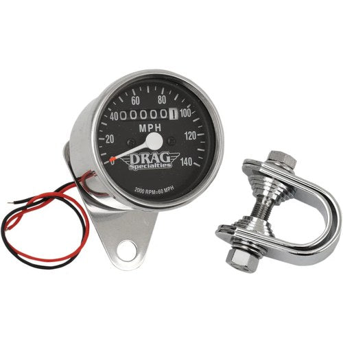 Drag Specialties 2.4" Mph LED Mechanical Speedometer/Indicator | 21-6805DS1-BX15