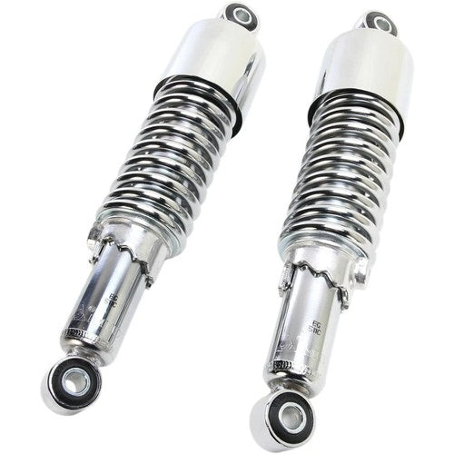 Emgo Custom Shorty Shocks w/Shroud - Chrome - Eye Lowering | 17-05693