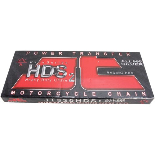 JT Chains 520 Hds Ultimate Competition Chain Nickel 120 Links | JTC520HDSNN120S
