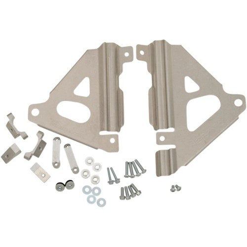 Works Connection Radiator Brace - Silver - Kawasaki | 18-300