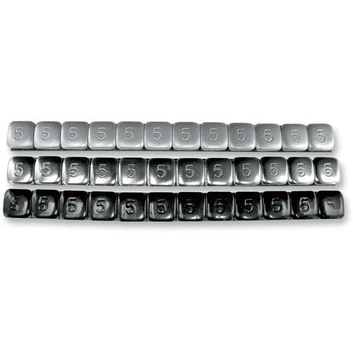 K&L Supply Wheel Weights - Steel - Stick-On - 5 Gram - Silver | 32-3494