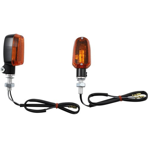 K&S Technologies Marker Light - Single Filament - Black/Amber | 25-8300BK