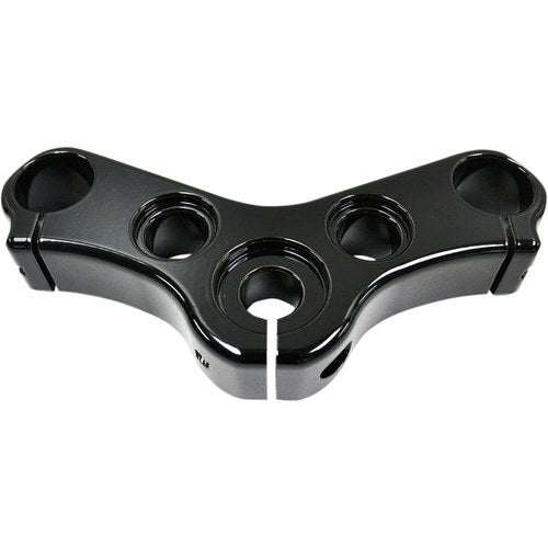 LA Choppers Top Triple Clamp - Black Powdercoat Finish | LA-7433-05B