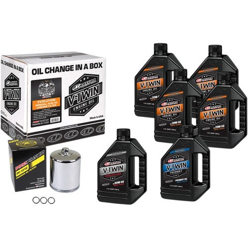 Maxima Racing Oil Evolution Mineral 20W-50 Oil Change Kit | 90-069016PC
