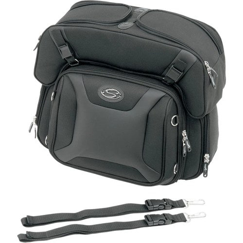 Saddlemen FTB2500 Sport Sissy Bar and Combo Bag (Black) 3515-0141