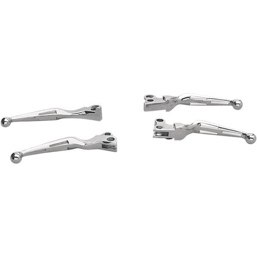 Drag Specialties Chrome Slotted Levers | 07-0571-BC307