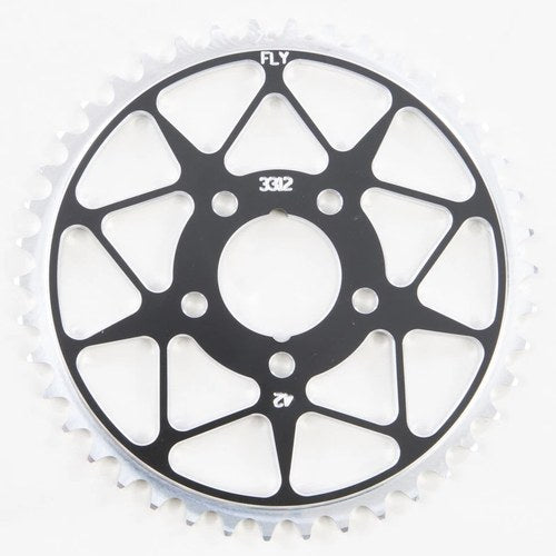 Fly Racing Aluminum Rear Sprocket, Black - 42T | 312-42 Blk