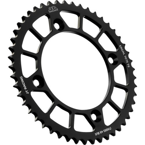 JT Sprockets Rear Racelite Sprocket Alum 49T-428 Blk Husq/Ktm | JTA895.49BLK