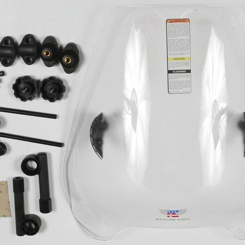 National Cycle Deflector Screen DX for 7/8in Handlebars, 15.5in - Clear | N25040