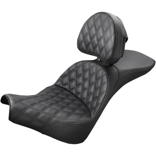 Saddlemen Explorer Seat - Lattice Stitched - Backrest (Black) 818-30-030LS