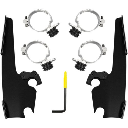 Memphis Shades Batwing Fairing Trigger-Lock Mount Kit - Fxlr (Black) MEB2036