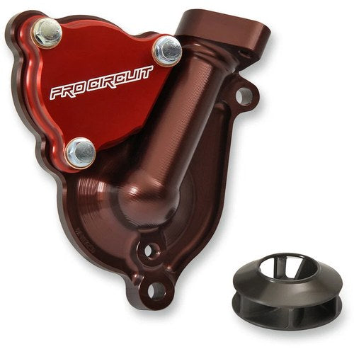 Pro Circuit Water Pump Cover with Impeller (Brown; Red) WPK17250