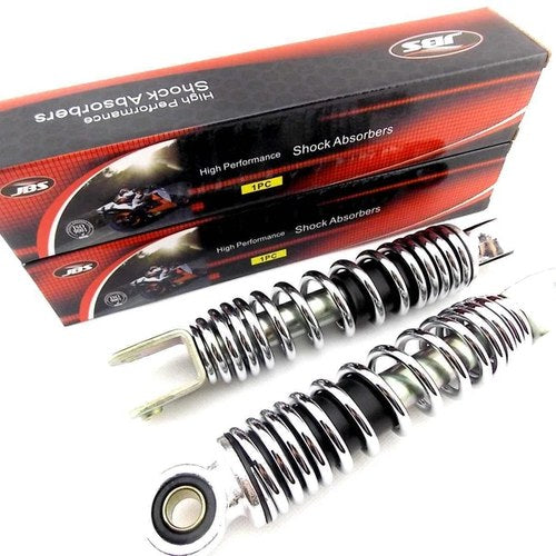 PY50 Peewee 195mm Jbs Chrome Rear Shock Absorbers Eye TO Clevis