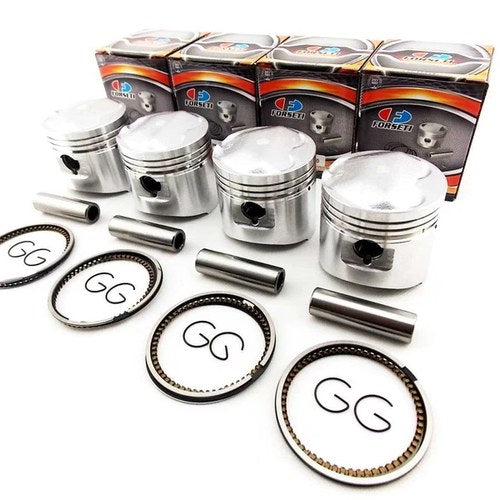 Honda CB750F Dohc 79-82 1.00mm O/S Forseti Piston Set 63.00mm Rings Pin Clips