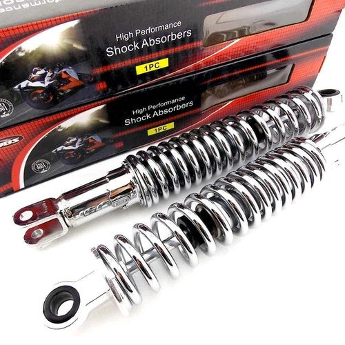 Honda CN250 Fusion 335mm Jbs Chrome Rear Shock Absorbers Eye TO Clevis NC