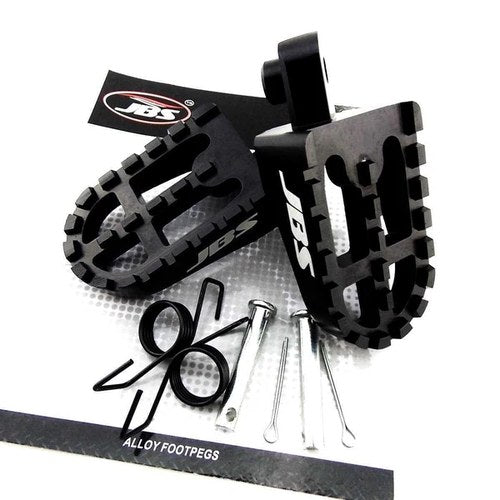 Yamaha DT360 1974 Jbs Black CNC Billet Alloy Foot Peg Set Pair Footpegs Rest