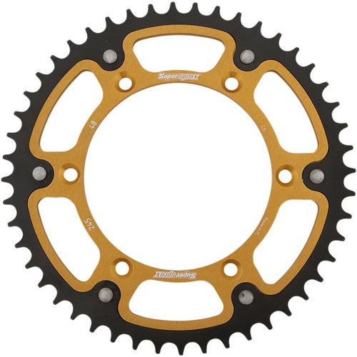 Supersprox Rear Stealth Sprocket Alu/Stl 48T-520 Gld Yam | RST-245-48-GLD