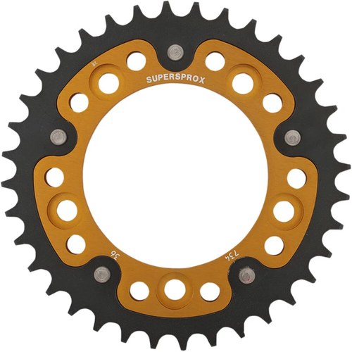 Supersprox Stealth Rear Sprocket - 36-Tooth - Gold - Ducati | RST-744-36-GLD
