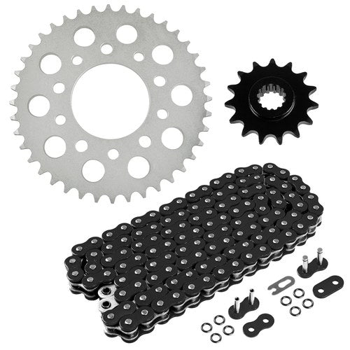 Black Drive Chain & Sprockets Kit fits Honda CB500 1994 1995 1996 1997 1998-2003