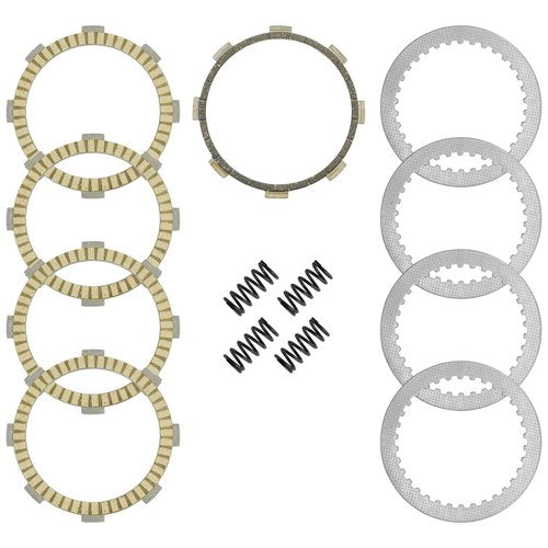 Caltric Clutch Friction Steel Plates Springs Kit for Kawasaki KLX140G 2017-2022