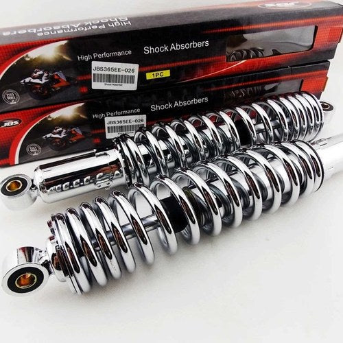 Kawasaki F5 350 Bighorn 365mm Jbs Chrome Rear Shock Absorbers Eye TO Eye