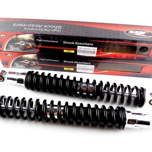 Honda XL125S 400mm BLACK/CHROME Jbs Rear Shock Absorbers Eye TO Eye