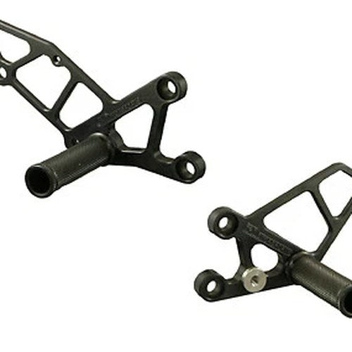 Kawasaki 1988-07 Ninja 250 Woodcraft Rearsets / Footpegs - Standard Kit - Black