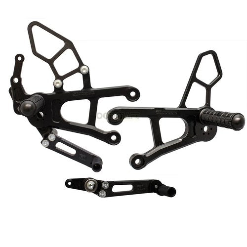 Yamaha 2017 FZ10 Woodcraft Racing Rearsets / Footpegs - Complete Kit