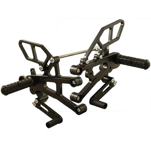 Triumph 2017-21 Street Triple 765 Woodcraft Rearsets / Footpegs - Standard Shift