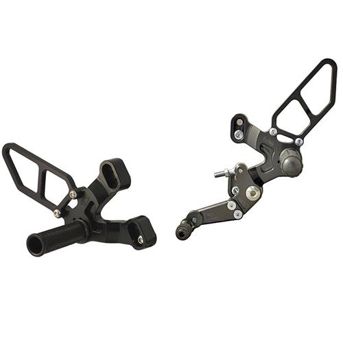 Ducati 2011-13 848 Evo Woodcraft Racing Rearsets - GP Shift - Standard Kit