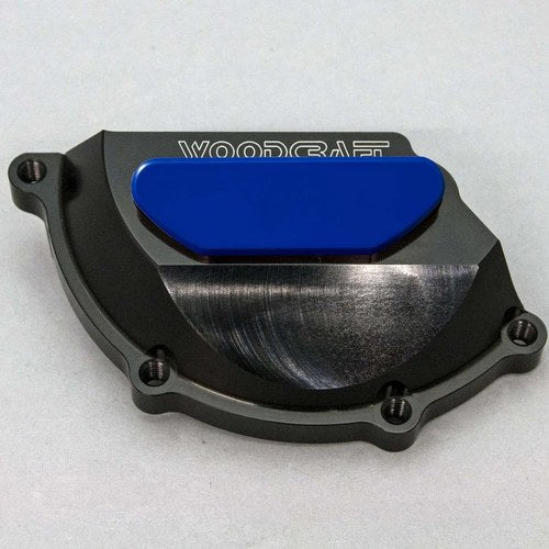 BMW 2018 HP4 Race Woodcraft Lhs Engine Stator Cover Protector - Blue Plate