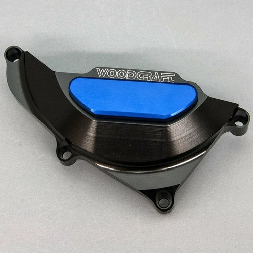 Yamaha MT-03 2018-2025 Woodcraft Lhs Stator Cover Engine Protector - Blue Plate