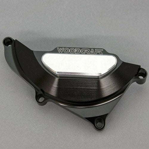 Yamaha MT-03 2018-2025 Woodcraft Lhs Stator Cover Engine Protector Silver Plate