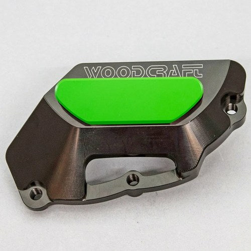 Aprilia 11-23 Tuono V4 Woodcraft Lhs Engine Stator Cover Protector - Green Plate