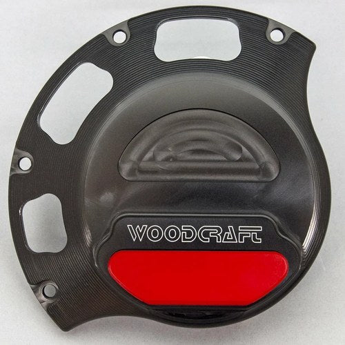Ducati 2008-2013 848 / Evo Woodcraft Clutch Cover Protector - Red Plate