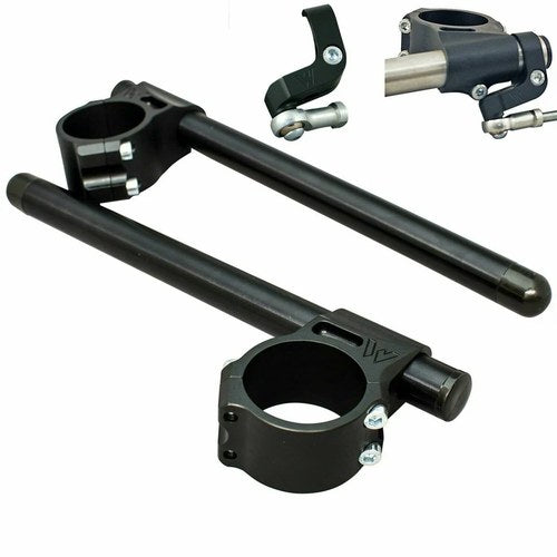Ducati 2015-17 1299 Panigale R/S Woodcraft 53mm Clipon Handlebars + Damper Mount
