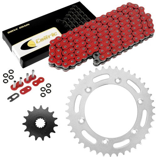 Red O-Ring Drive Chain & Sprockets Kit for Suzuki DR350Se / DR-Z400Sm