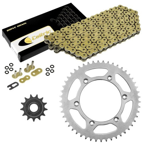Gold O-Ring Drive Chain & Sprockets Kit for Yamaha YZ250F 2005-2009 2011