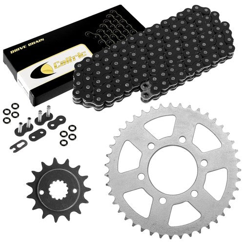 Black O-Ring Drive Chain & Sprockets Kit for Kawasaki ZX-6R ZX-6Rr Ninja 05 06